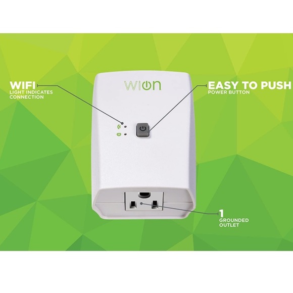 NEW WiOn 50050 Indoor WiFi Plug Smarthome Grounded Outlet Remote Device Control - Picture 5 of 12